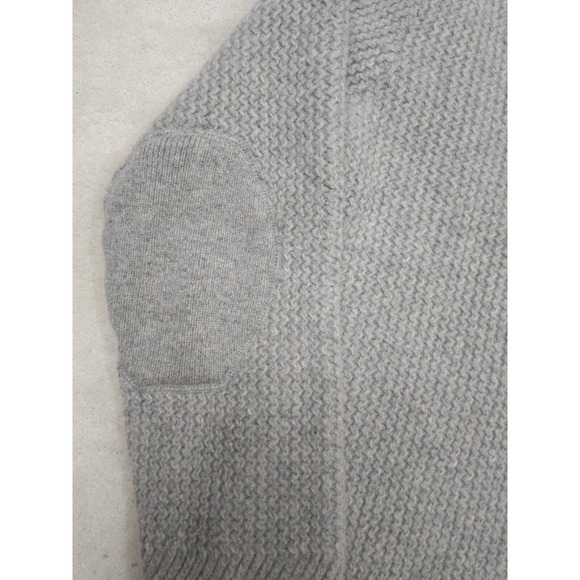 Schott Bros Sweater Fisherman Shawl Collar Patch Elbow Heavy Chunky Knit Wool S - Picture 3 of 8